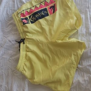 Chubbies yellow swim trunks